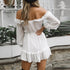 Summer Dress Streetwear Off Shoulder Long Sleeves - menochic